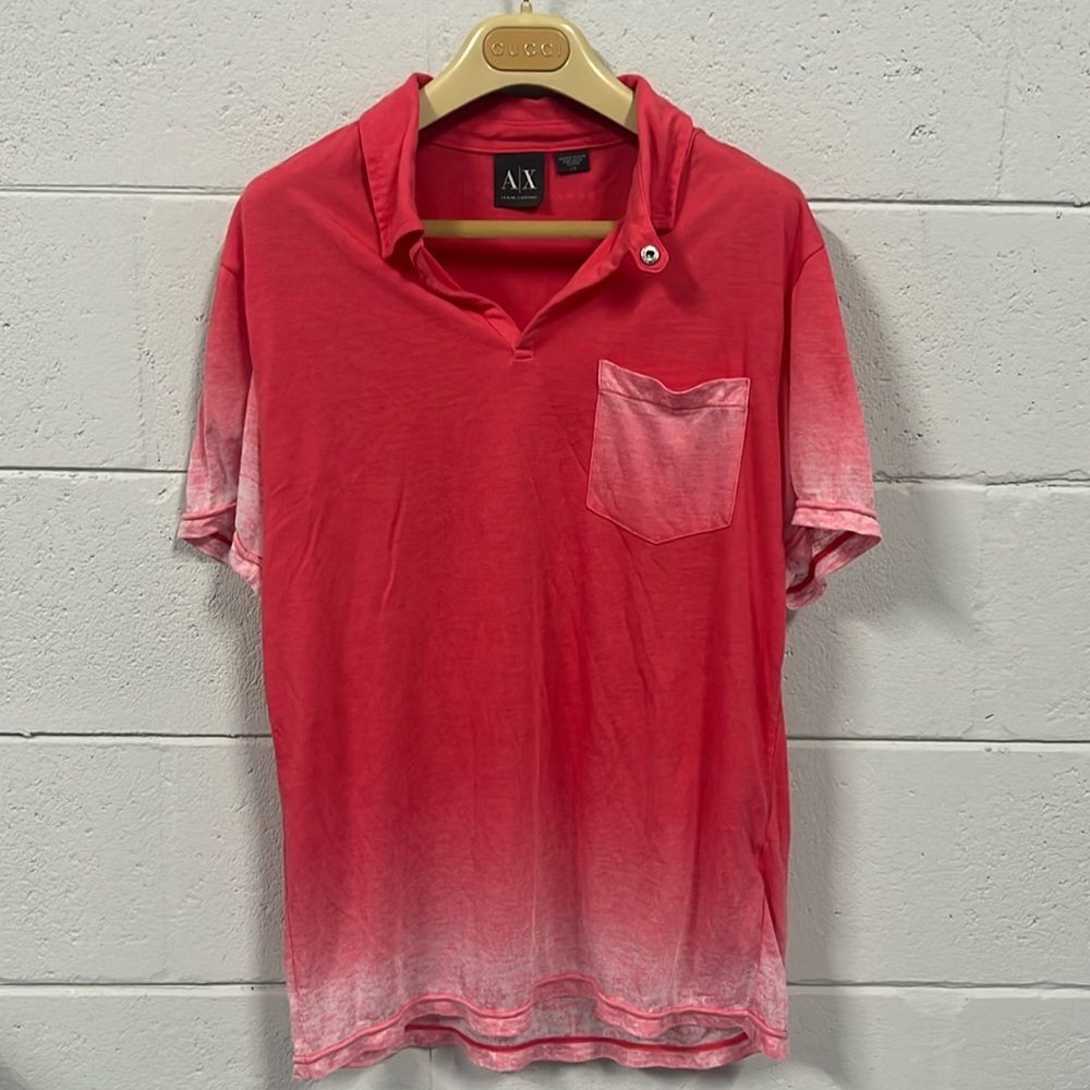 Armani Exchange men’s jersey polo shirt sz L